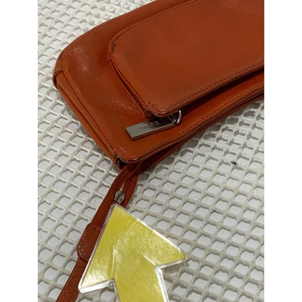 Hobo International tangerine leather Sling‎ Bag Orange